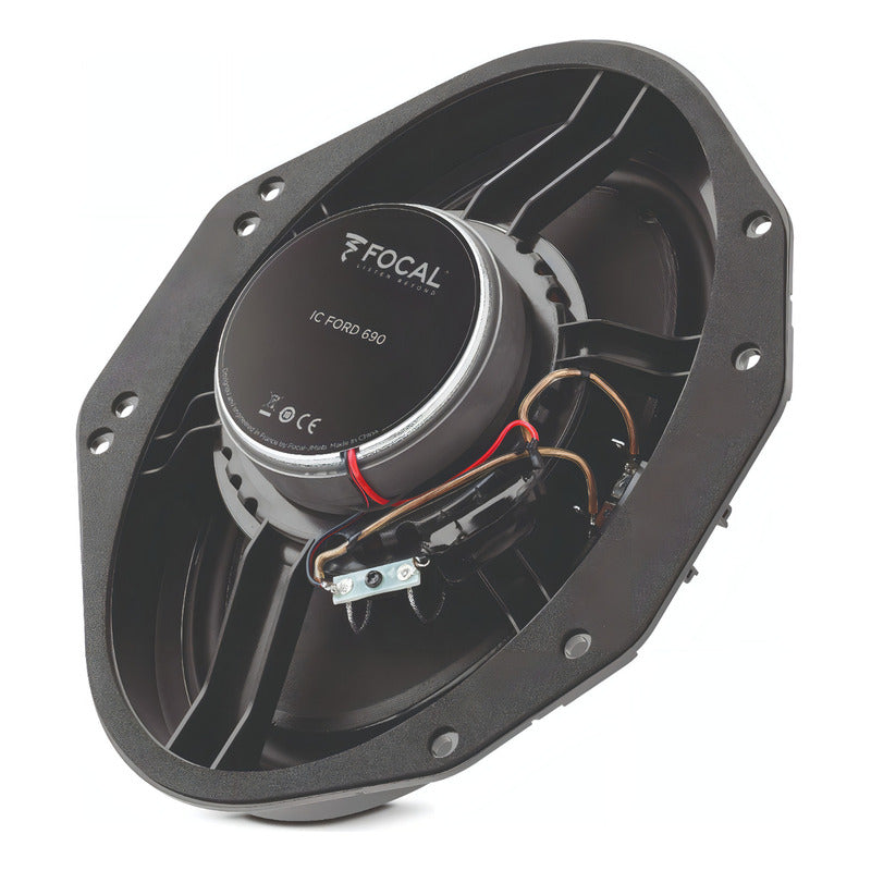 Bocinas Para Auto Focal Ic Ford 690 6x9inc 75w Rms 150 W Max Color Negro