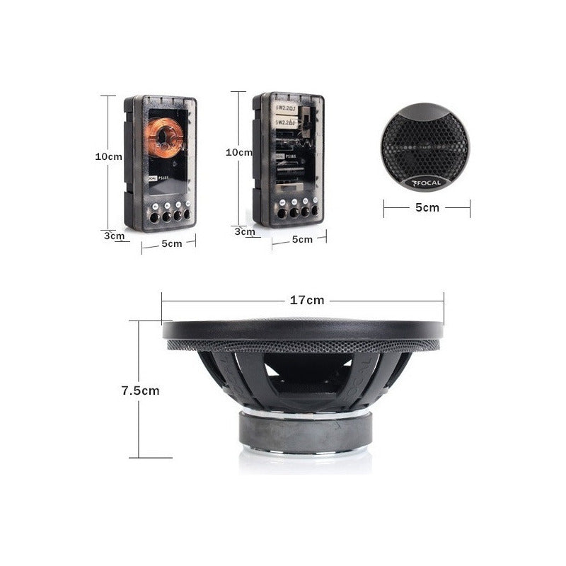 Set De Medios Focal Expert Ps165v1 Polyglass 80w Rms 160w