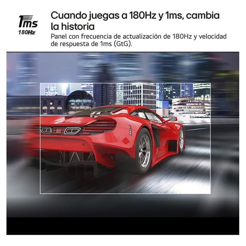 Monitor LG Ultragear 27 Qhd Curvo 1000r, 1ms Freesync 180hz