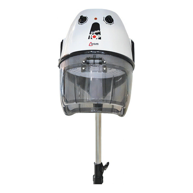 Secador De Casco Profesional Para Cabello Super Top Ceriotti Color Blanco
