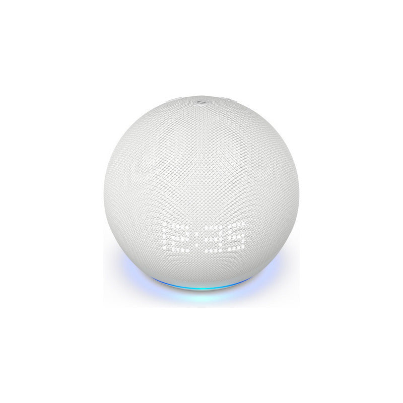 Bocina Amazon Echo Dot 5th Gen Con Reloj Y Alexa Blanco