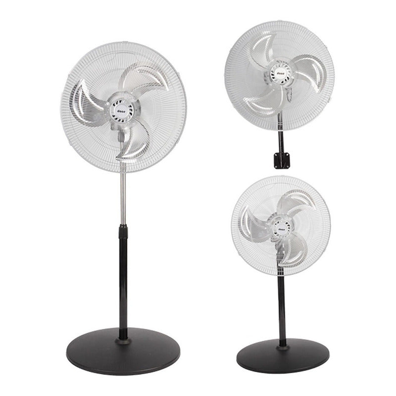 Ventilador Dace 3 En 1 De Pedestal 18pul 100w Aspas Metal