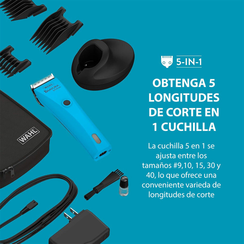 Máquina Inalámbrica Rasuradora Perro Wahl Profesional Bravur