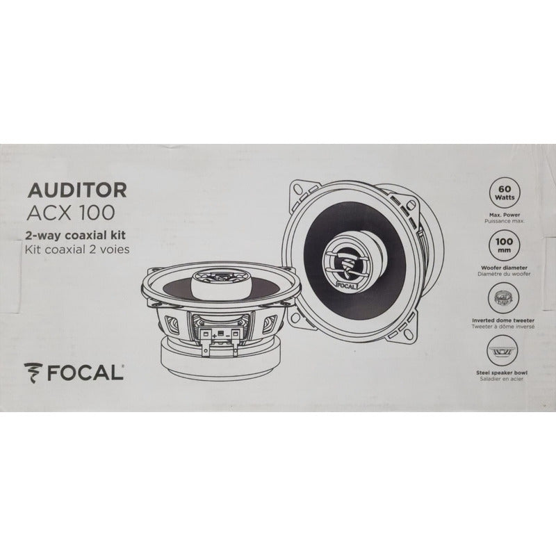 Bocinas Focal 4 Para Spark Beat De 2 Vías Auditor Acx 100 Color Negro