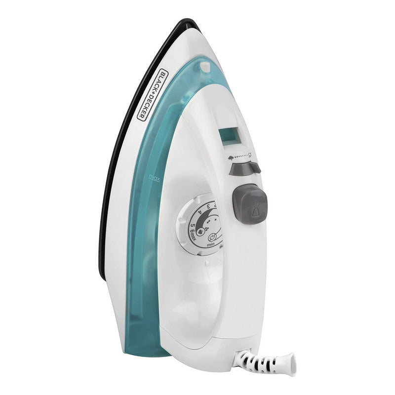 Plancha De Vapor Black+decker Suela Antiadherente, Irbd100 Color Blanco