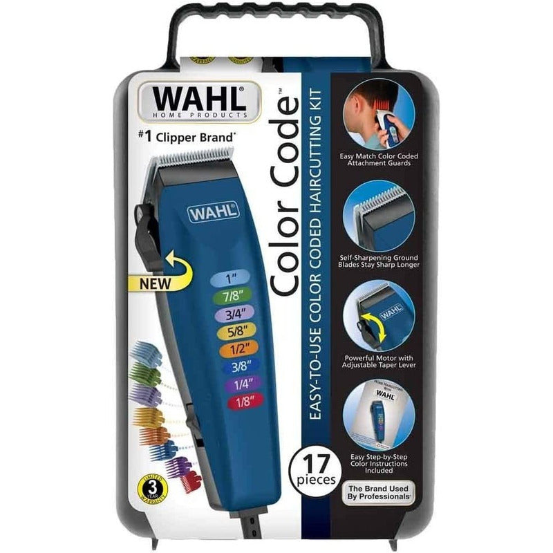 Máquina Cortadora De Cabello Kit Wahl 17 Piezas Profesional