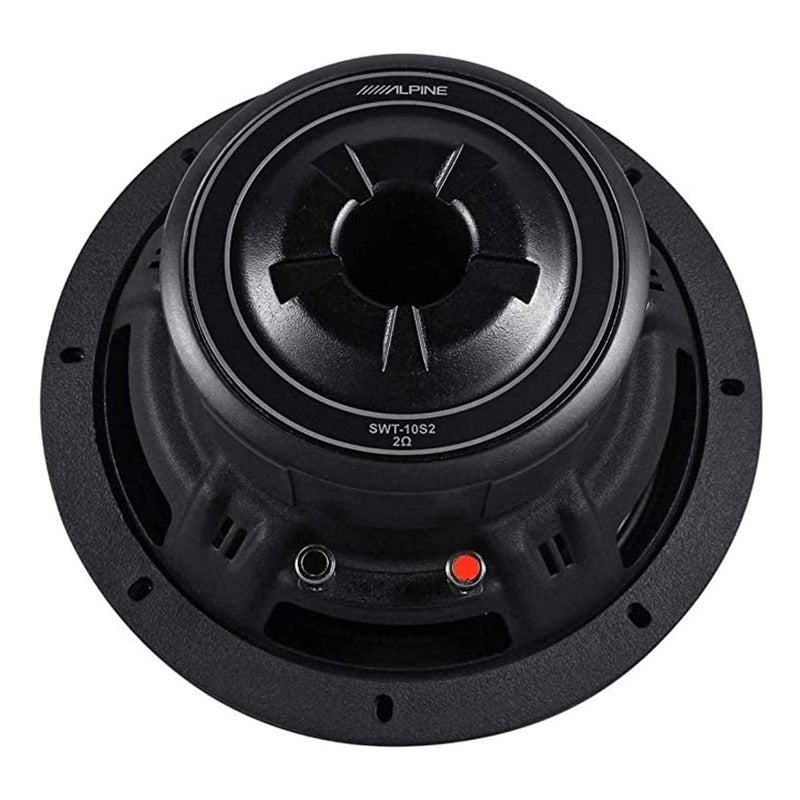 Subwoofer Alpine Modelo W10s4 10 Pulgadas Potencia Máxima 750w Potencia Rms 250w 4 Ohmios Color Negro
