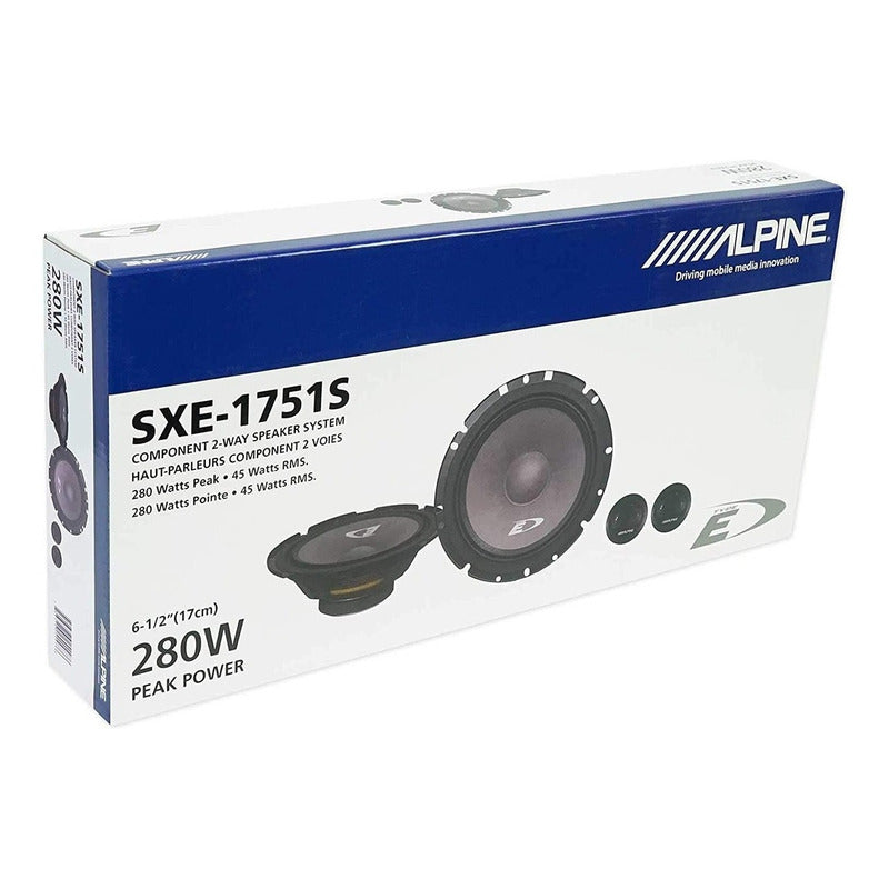Bocina Alpine 6.5 Altavoces 2 Vías Con Componentes Sxe-1751s
