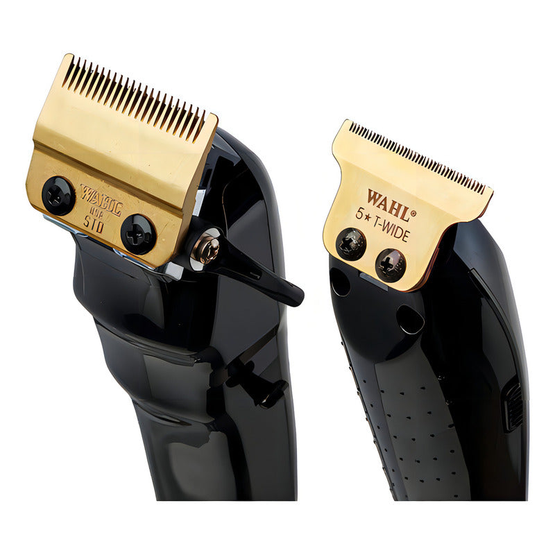 Maquinas Para Cortar Cabello Barber Combo Black Cordless Wahl Con Holograma De Autenticidad Trimmer Detailer Li + Clipper Magic Clip Para Barberías Y Estéticas