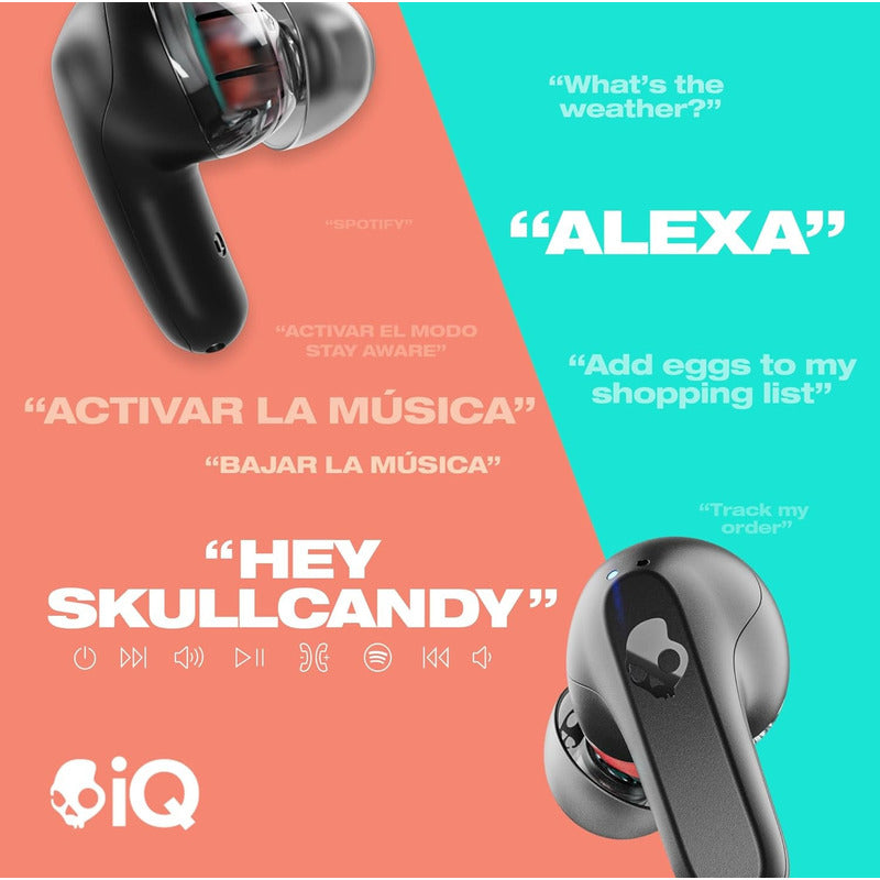Audífonos Inalámbricos Skullcandy Rail In-ear Con Alexa