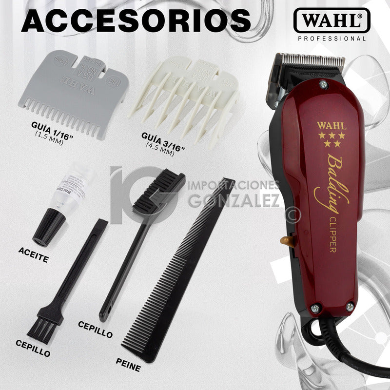 Máquina Cortadora De Pelo Wahl® Professional 5 Star Clipper Balding 8110 Original Con Holograma De Autenticidad 127v