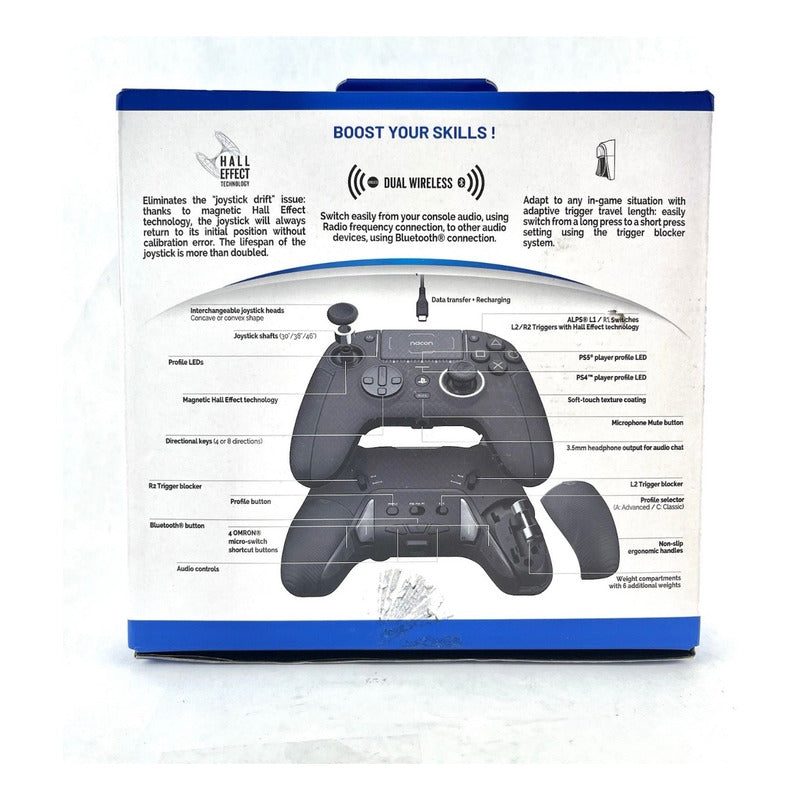 Control Nacon Revolution Pro 5 Para Ps5 Ps4 Y Pc Luz Led