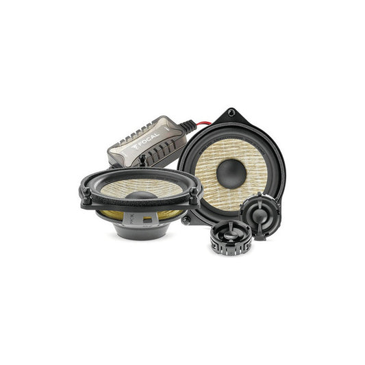 Set De Medios Focal Is Mbz 100 2 Vias Plug And Play 4 PuLG Color Madera