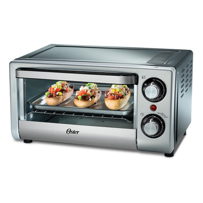 Horno Eléctrico Tostador Oster Cap. 10 Lt Plata Cronometro
