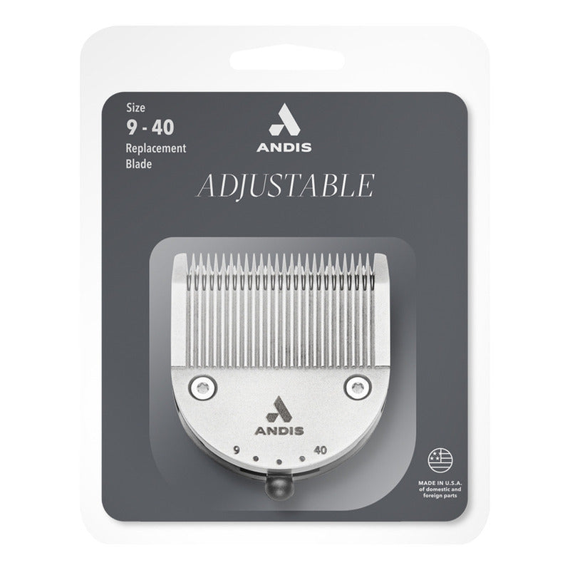 Cuchilla De Repuesto Andis Ajustable Acero Inoxidable Silver 9-40 Pulse Li 73525 Lcl-2