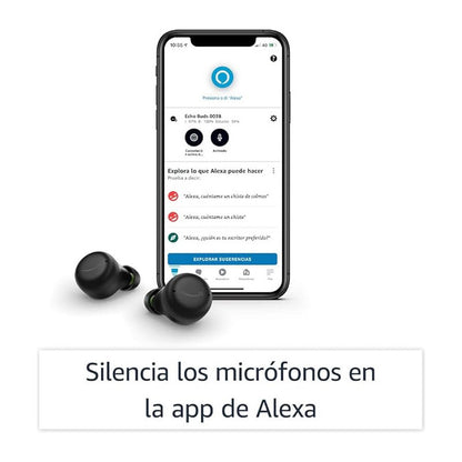 Auriculares Amazon Echo Buds 2da Gen Alexa Cancelación De Sonido Color Negro