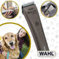 Bravura Lithium Wahl Pet, Maquina Rasuradora De Perros Profesional Inalámbrica, Color Gris, Cuchillas 5 En 1, 90 Minutos De Autonomía