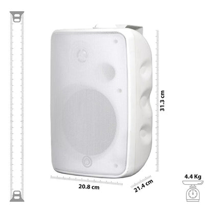 Bocinas De Exterior Pasivas Pure Acoustics 150w 6.5 Pulgadas Certificación Ip65 Contra Agua Y Lluvia, Perfecta Para Patios Albercas O Terrazas, Modelo Px465