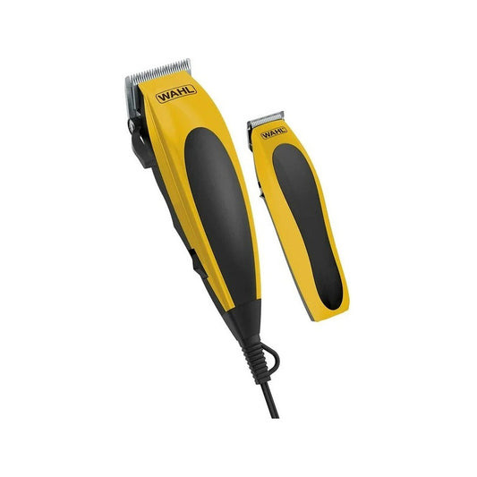 Máquina Wahl Combo Cortadora + Trimmer Clip Groom 22pzas Color Amarillo/negro