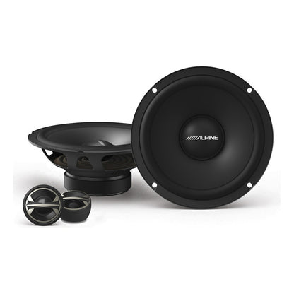 Kit De Bocinas Alpine 6.5 El-e65c Altavoces Coaxiales 2 Vías Color Negro