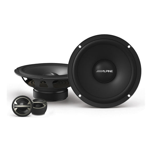 Kit De Bocinas Alpine 6.5 El-e65c Altavoces Coaxiales 2 Vías Color Negro