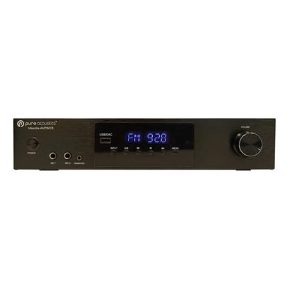 Amplificador De Audio Pure Acoustics Avd5023 Bluetooth 2.1 Canales Negro