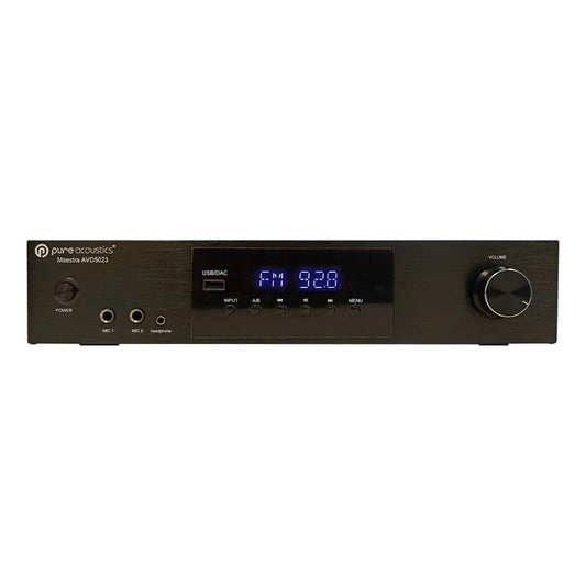 Amplificador De Audio Pure Acoustics Avd5023 Bluetooth 2.1 Canales Negro