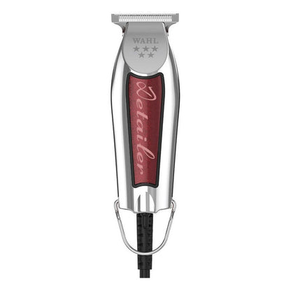 Máquina Terminadora Wahl Detailer 5 Stars Profesional Con Holograma De Autenticidad Trimmer Especial Para Estéticas Y Barberías Color Plateado/tinto