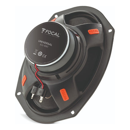 Bocinas Para Auto Focal Universal Icu690 6x9inc 2vias 80wrms