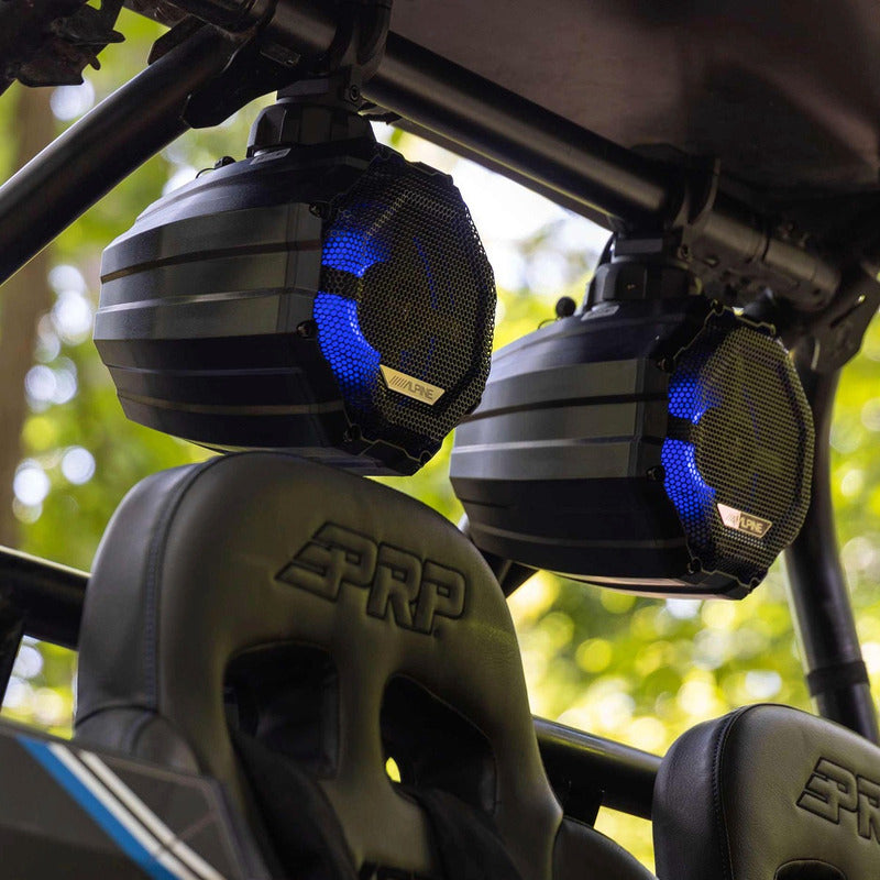 Par De Bocinas Alpine Bocina Cápsula Resistente Luz Rgb