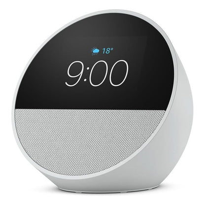 Amazon Echo Spot Bocina Inteligente Pantalla Con Reloj White Color Blanco