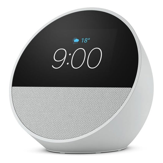 Amazon Echo Spot Bocina Inteligente Pantalla Con Reloj White Color Blanco