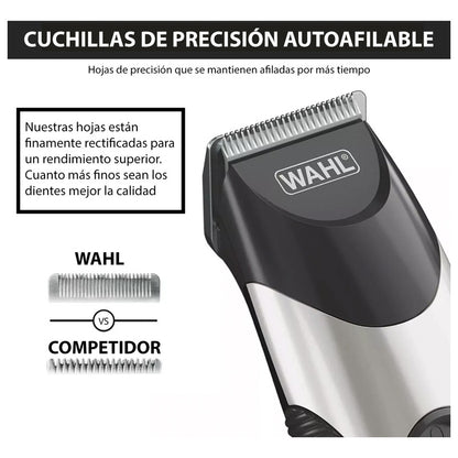 Combo Wahl Pro Deluxe Maquinas Para Barba Bigote Nariz Oidos