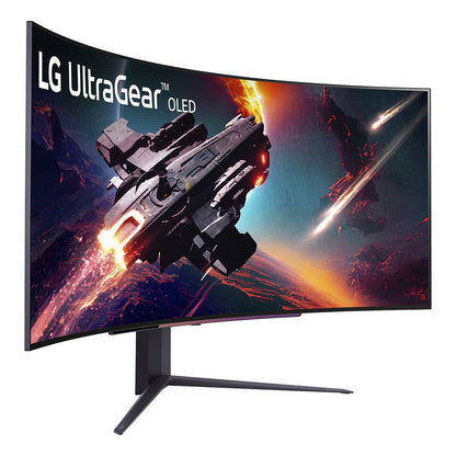 Monitor Gamer LG Ultragear 45 Curvo 45gs96qb Oled Bocinas Color Negro