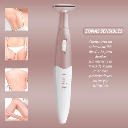 Depiladora Pure Silk Para Área Del Bikini Usa Bateria Aaa