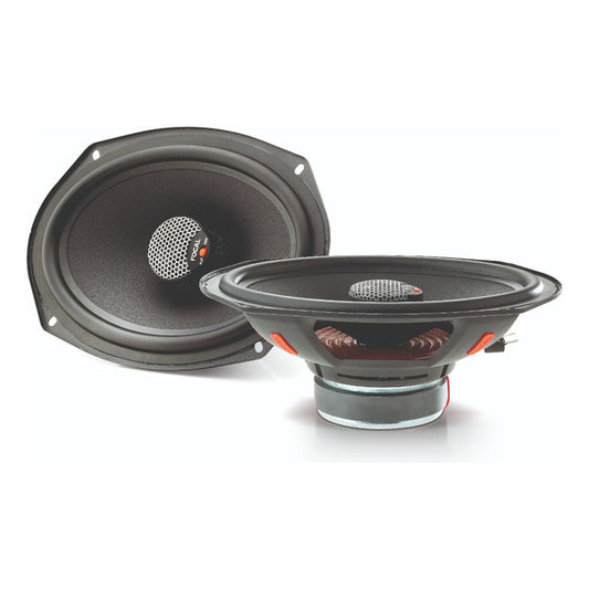 Bocinas Para Auto Focal Universal Icu690 6x9inc 2vias 80wrms Color Negro