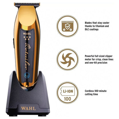 Recortadora Profesional Wahl Inalámbrica Detailer Li Gold