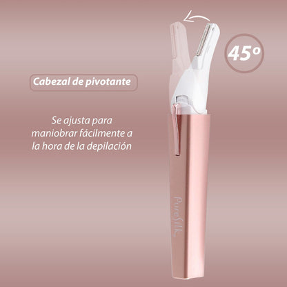Depiladora Pure Silk Cara, Bikini Y Zonas Intimas Luz Led
