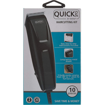 Máquina Wahl Cortapelo Casera Quick Cut 10 Piezas 9314-500 Color Negro