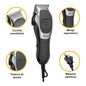 Máquina Rasuradora Wahl Deluxe Cuchilla Autoafilable Color Plateado