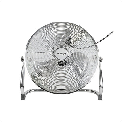 Ventilador De Piso Daewoo Cromado 16pul 3vel Aspas Aluminio