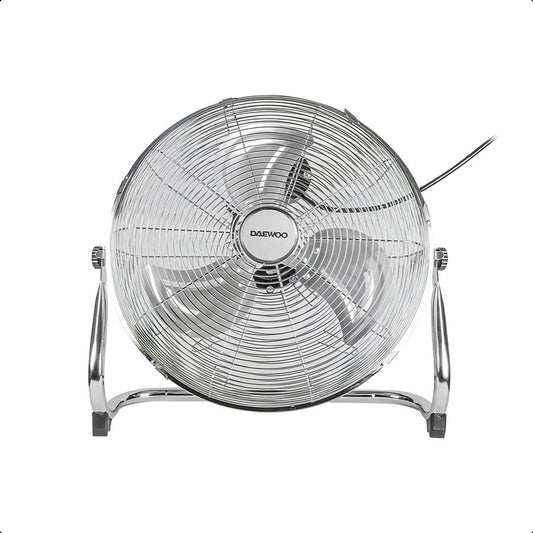 Ventilador De Piso Daewoo Cromado 16pul 3vel Aspas Aluminio
