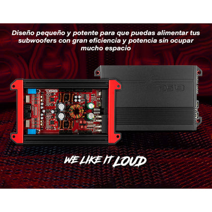 Amplificador Ds18 G1000.4 4 Canales Clase D 1000w Max Color Negro