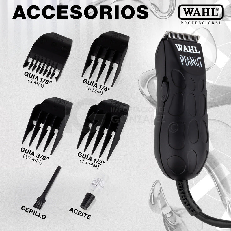 Máquina Recortadora Wahl® Professional Terminadora Peanut 8655-200 Color Negra 120v