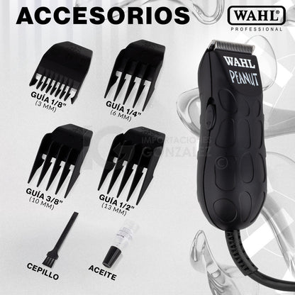 Máquina Recortadora Wahl® Professional Terminadora Peanut 8655-200 Color Negra 120v
