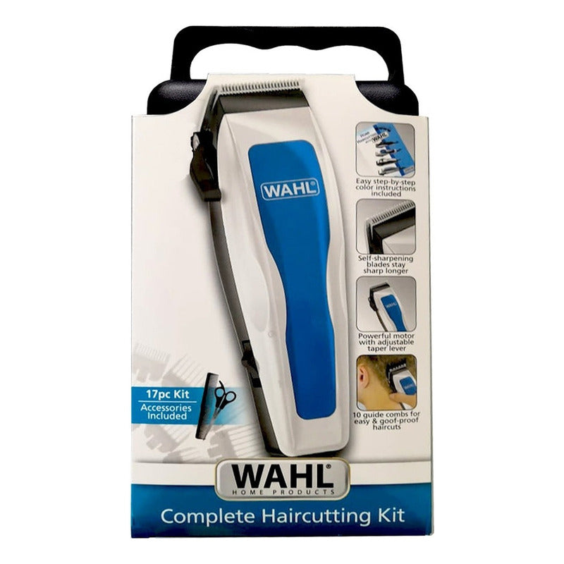 Máquina Wahl® Complete Haircutting Kit 17 Piezas Cortadora De Pelo Color Azul/blanco 79420-200