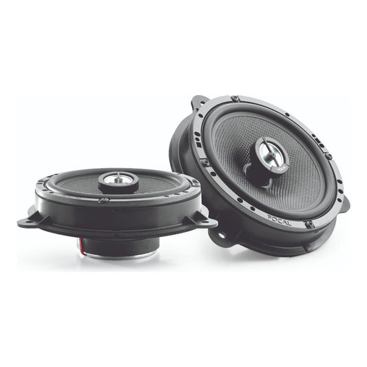 Bocinas Para Auto Focal Ic Rns 165 6,5inc 2vias 60w Rms Color Negro