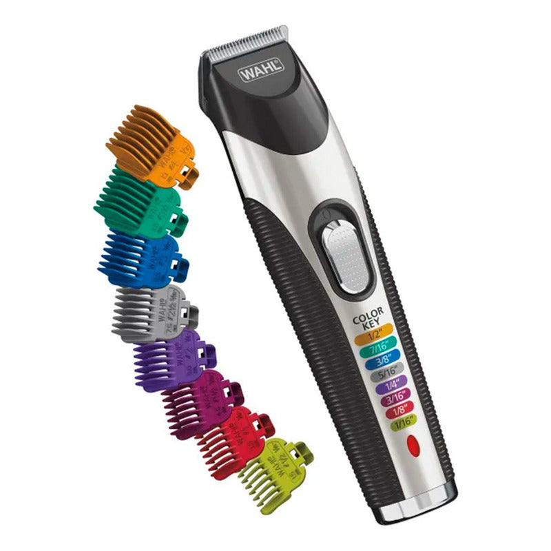 Recortadora Barba Y Bigote Wahl Color Pro Deluxe Inalambrica Color Plateado
