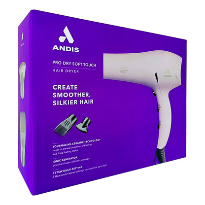 Secadora De Cabello Ionica Andis Con Turmalina 1875w 3 Vel