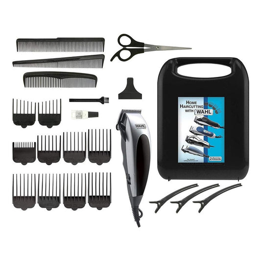 Maquina Rasuradora Wahl Cortar Cabello Y Barba Kit 22 Pzas